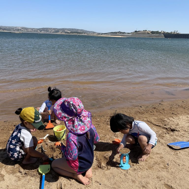 Here’s How We Spent a Long Weekend Car-Camping and Playing at the Beach with Four Families in Sunny Nisenan Territory (aka Folsom Lake)
