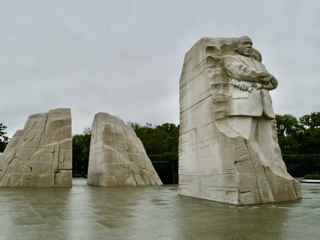 A photo of the Martin Luther King, Jr. Memorial in Washington, D.C.