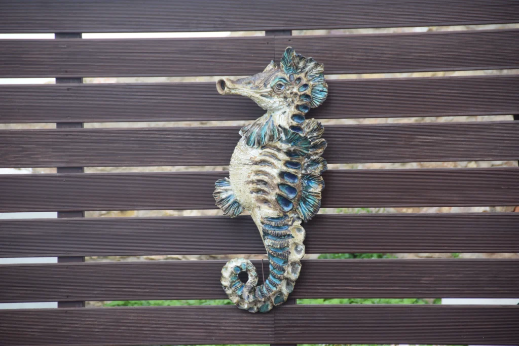 Sagres Lighthouse ceramic seahorse